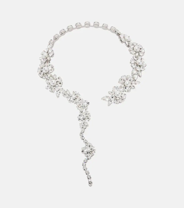  Simone Rocha Simone Rocha Fragment Heartbloom Embellished Necklace 
