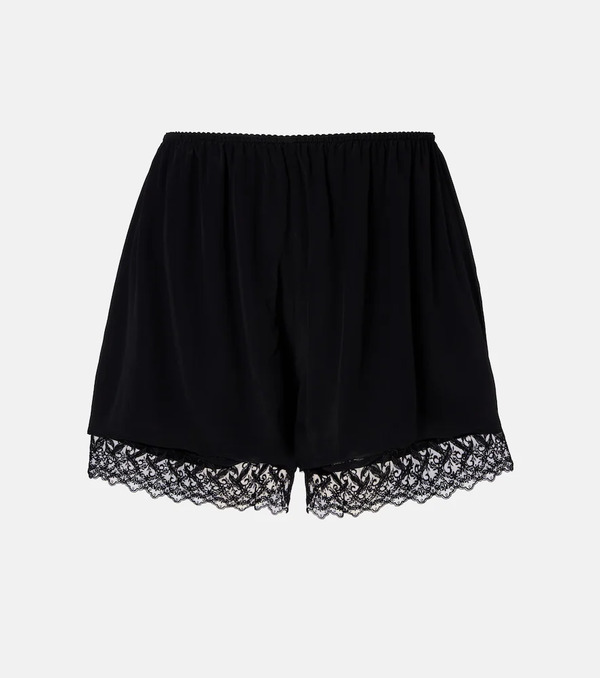  Simone Rocha Simone Rocha Lace-trimmed Satin Shorts 