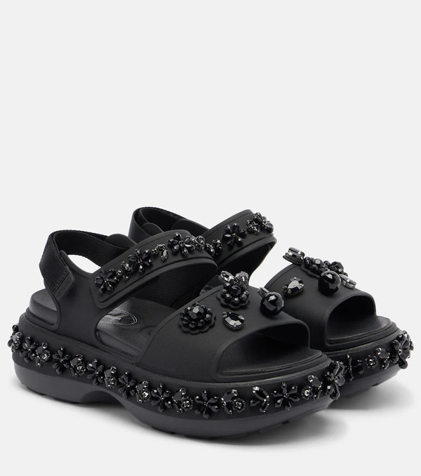  Simone Rocha Simone Rocha X Crocs Embellished Platform Sandals 