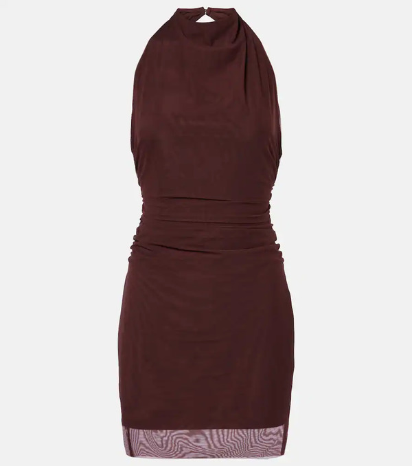  Sir Sir Draped Gathered Jersey Minidress 