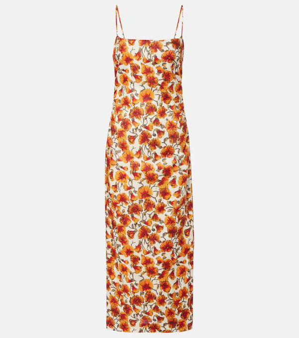  Sir Sir Floral Linen Midi Dress 