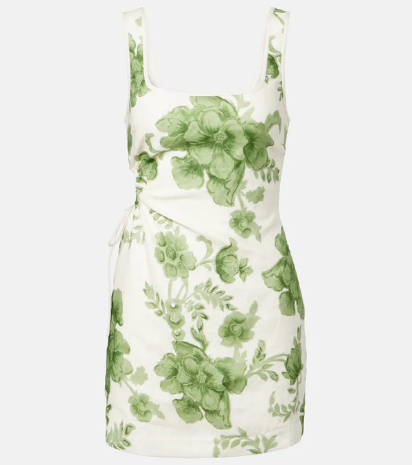  Sir Sir Gardella Cutout Floral Linen Minidress 