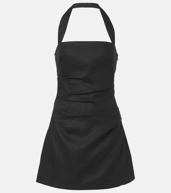  Sir Sir Halter Neck Linen Minidress 