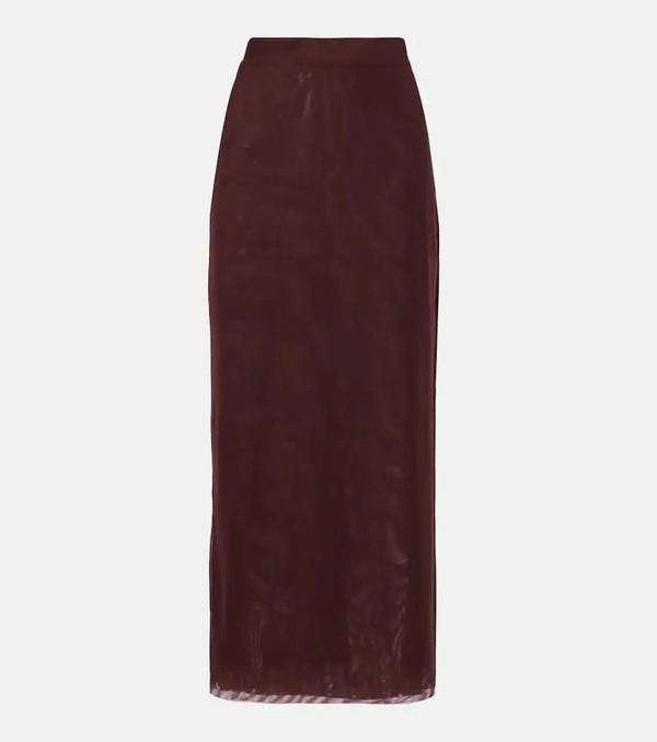  Sir Sir High-rise Jersey Midi Skirt 