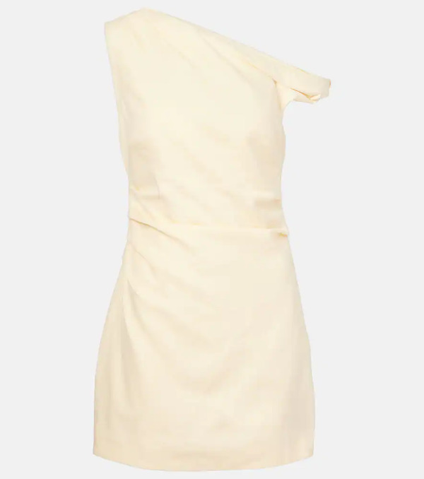  Sir Sir Iris One-shoulder Linen Minidress 