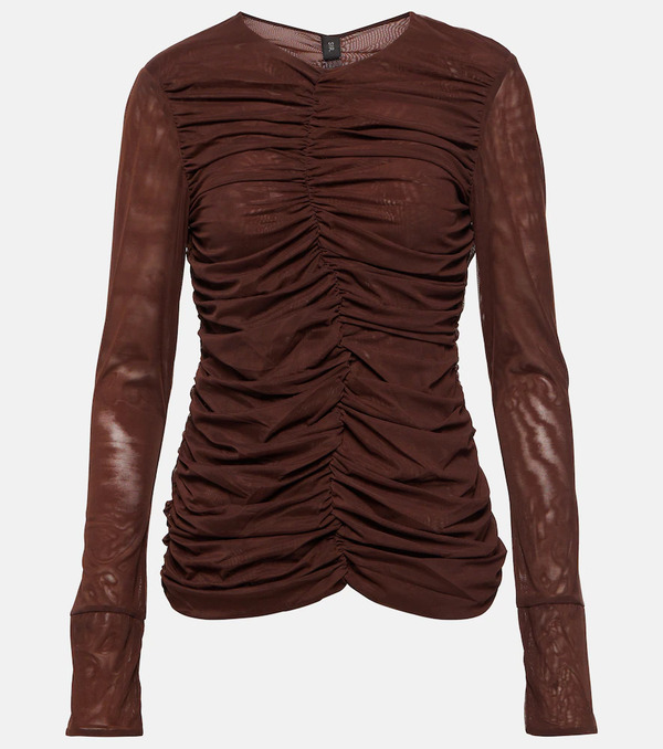  Sir Sir Jacques Gathered Mesh Top 