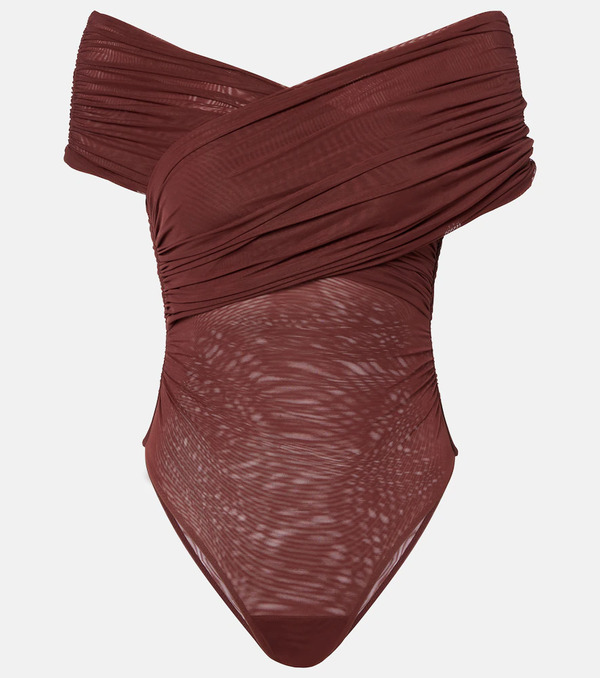  Sir Sir Jacques Gathered Off-shoulder Bodysuit 