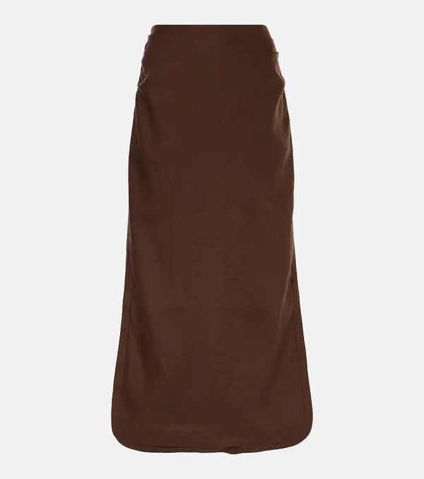  Sir Sir Jerry Linen Midi Skirt 