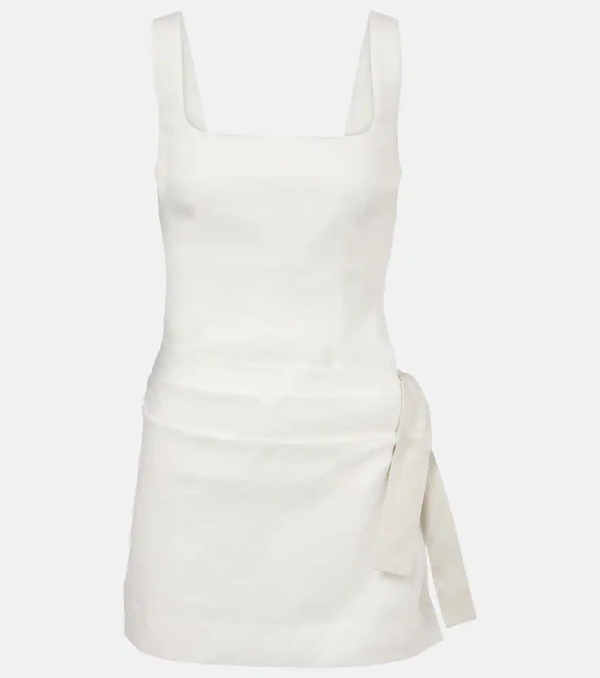  Sir Sir Jessamine Tie Linen Minidress 