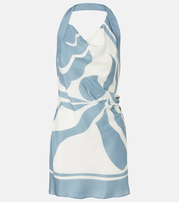  Sir Sir Lilou Halterneck Silk Minidress 
