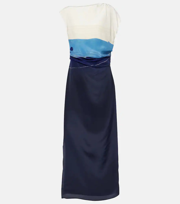  Sir Sir Mariner Printed Silk Maxi Dress 