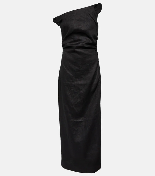  Sir Sir One-shoulder Linen Maxi Dress 