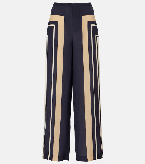  Sir Sir Pietra Printed Silk Wide-leg Pants 