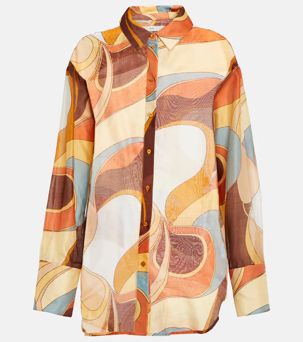  Sir Sir Printed Cotton And Silk Shirt 