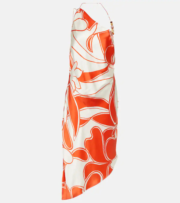  Sir Sir Ramona Printed Silk Midi Dress 