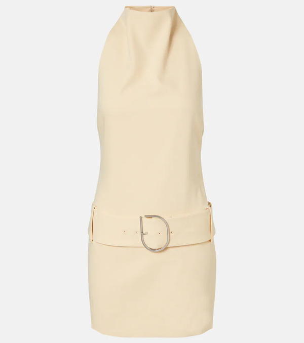  Sir Sir Sabina Belted Halterneck Minidress 