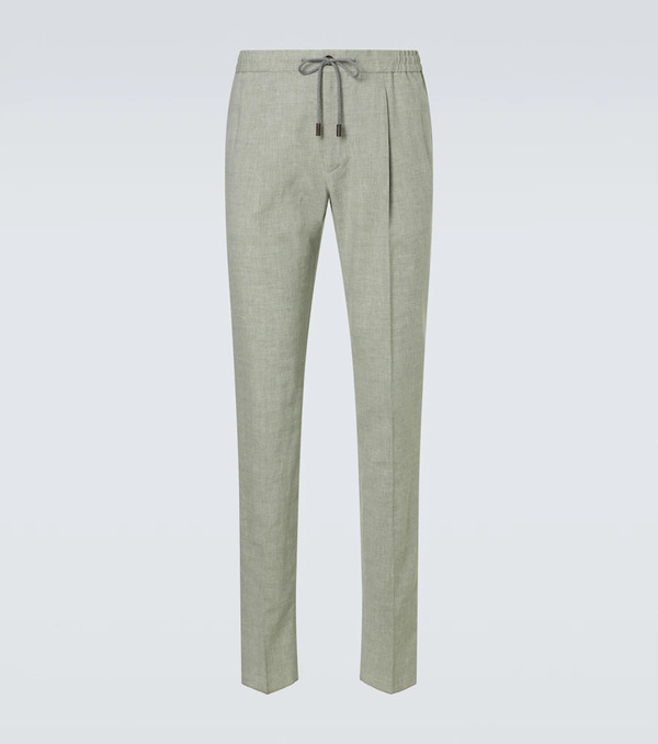  Slowear Slowear Linen Wool And Silk Tapered Pants 