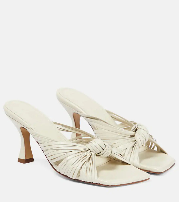  Souliers Martinez Souliers Martinez Alcala Leather Mules 