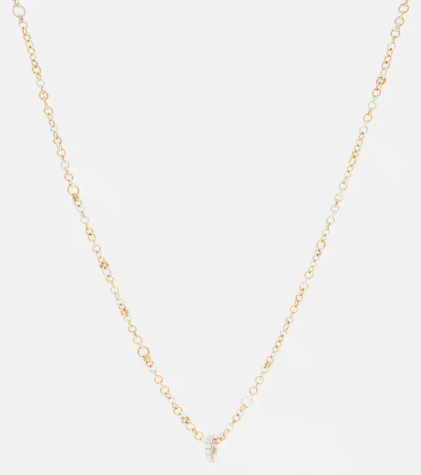  Spinelli Kilcollin Spinelli Kilcollin Gravity 18kt Yellow, Rose, And Sterling Silver Necklace And 18kt White Gold Ring Set 