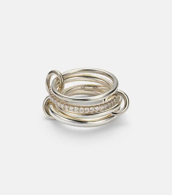  Spinelli Kilcollin Spinelli Kilcollin Nimbus Sterling Silver Ring With Diamonds 