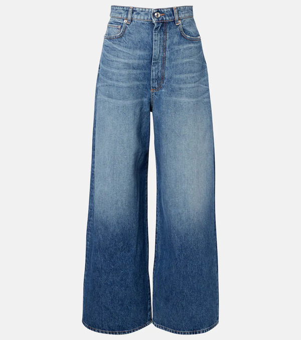  Sportmax Sportmax Dangri Faded Wide-leg Jeans 