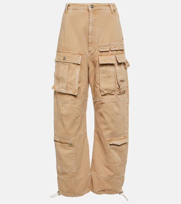  Sportmax Sportmax High-rise Wide-leg Denim Cargo Pants 