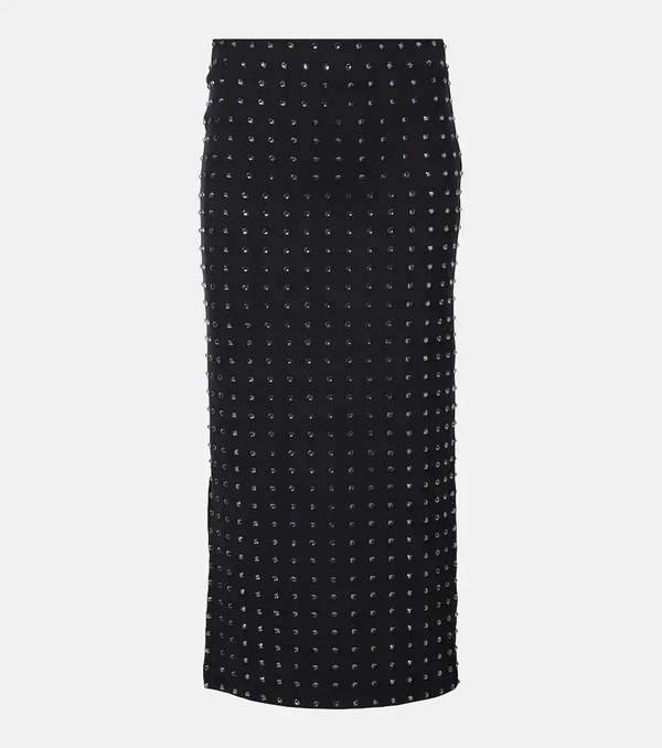  Sportmax Sportmax Nome Crystal-embellished Midi Skirt 