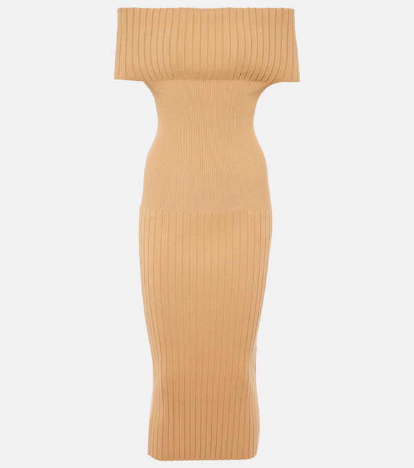  Sportmax Sportmax Off-shoulder Midi Dress 
