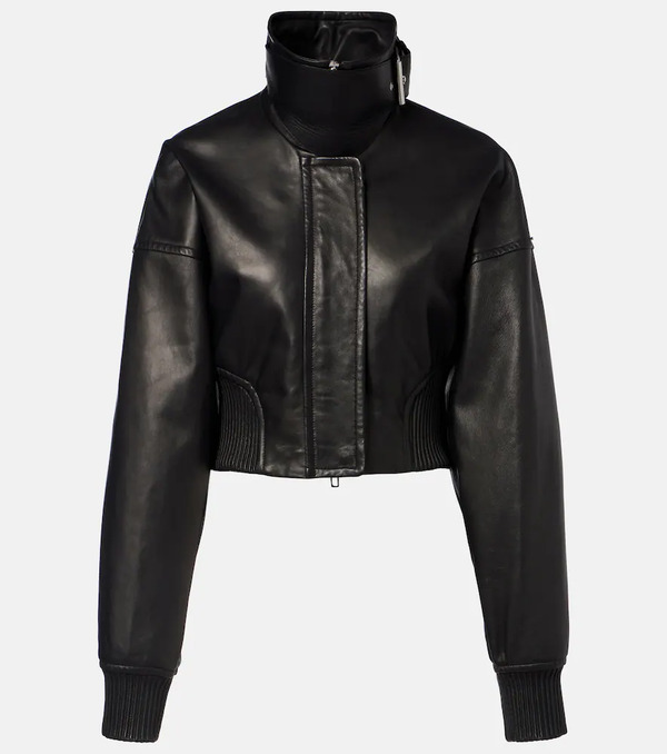  Sportmax Sportmax Ossido Leather Blouson Jacket 