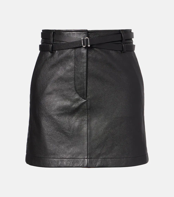  Sportmax Sportmax Patto Leather Miniskirt 