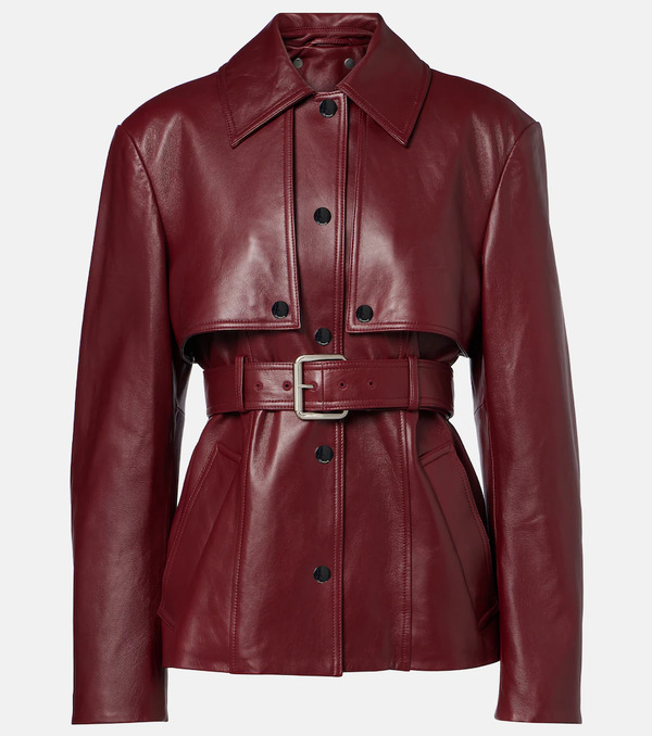  Sportmax Sportmax Stenzone Convertible Leather Jacket 