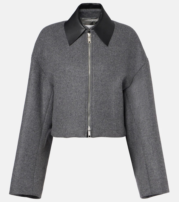  Sportmax Sportmax Vacuo Cropped Virgin Wool Jacket 