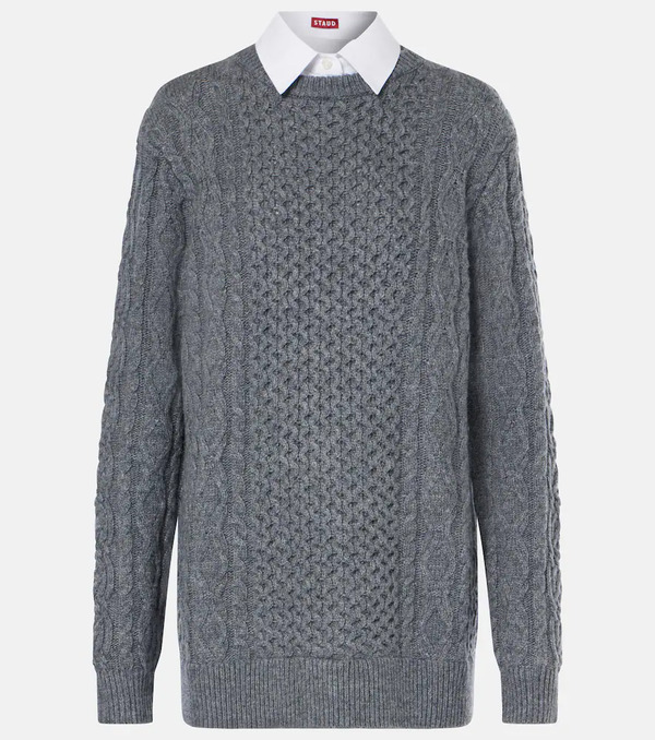  Staud Staud Aldrin Wool-blend Sweater Dress 