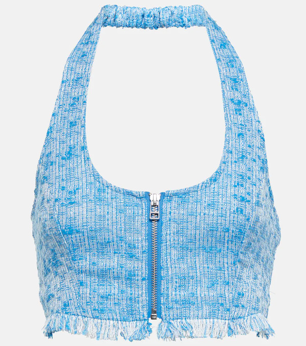  Staud Staud Becca Tweed Crop Top 