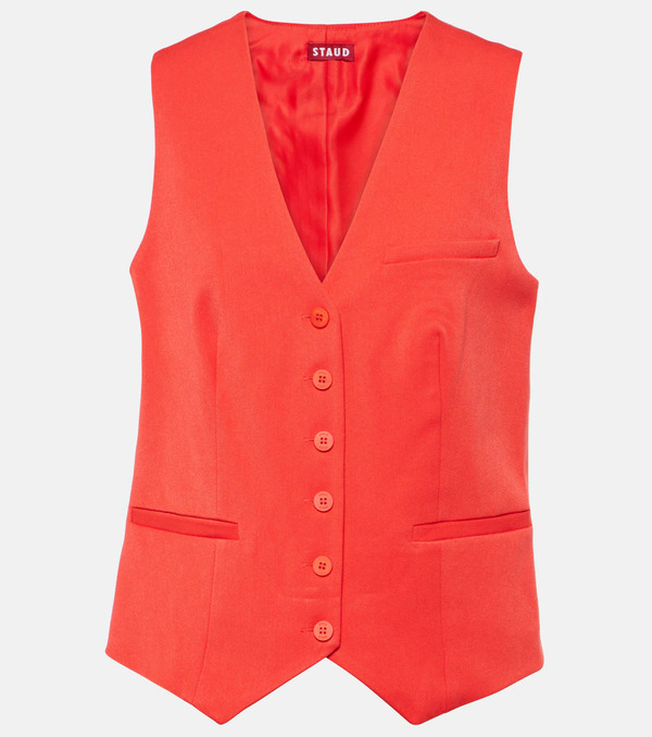  Staud Staud Brett Single-breasted Vest 