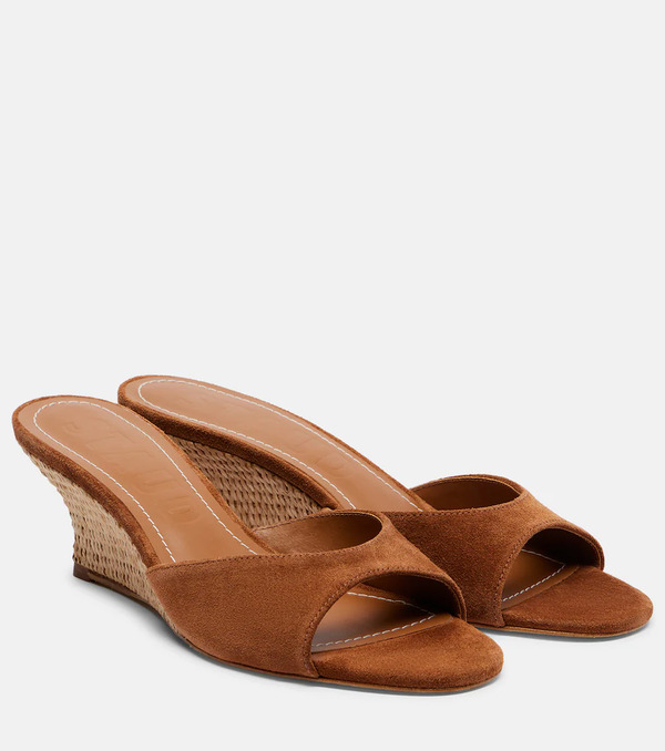  Staud Staud Brigitte 60 Suede Wedges 
