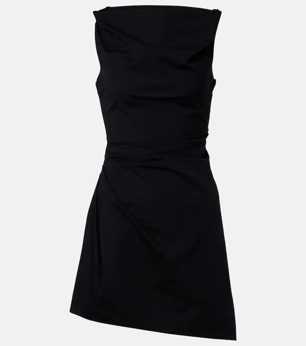  Staud Staud Callie Asymmetric Cotton Minidress 