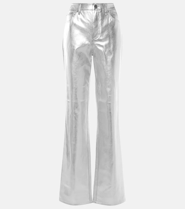  Staud Staud Chisel Faux Leather Straight-leg Pants 