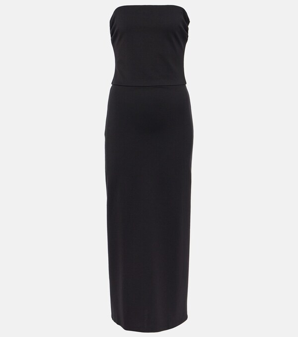  Staud Staud Cortona Strapless Midi Dress 