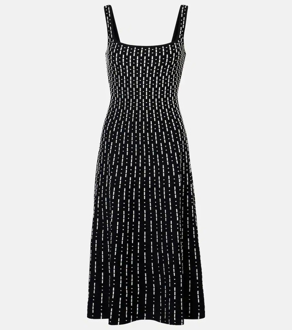  Staud Staud Ellison Compact Knit Midi Dress 