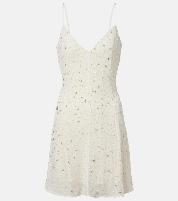  Staud Staud Emily Embellished Tulle Minidress 