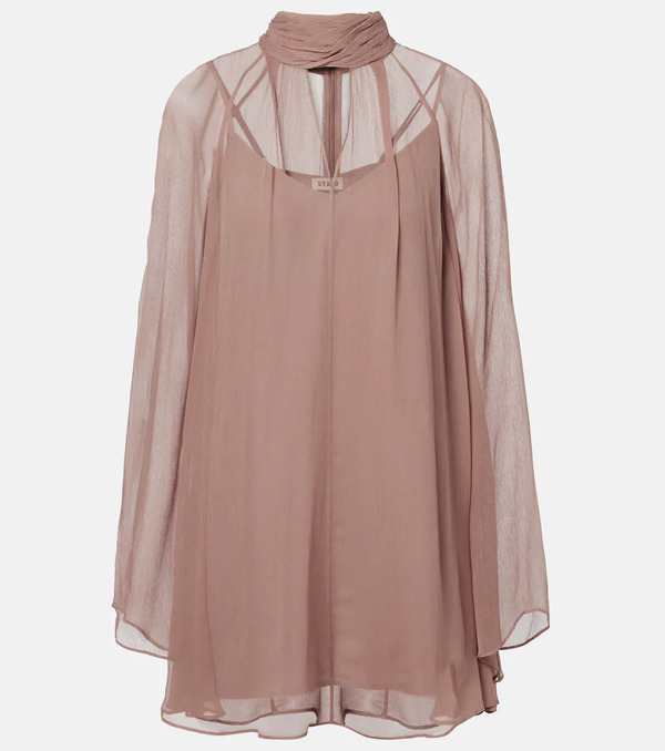  Staud Staud Esther Chiffon Minidress 
