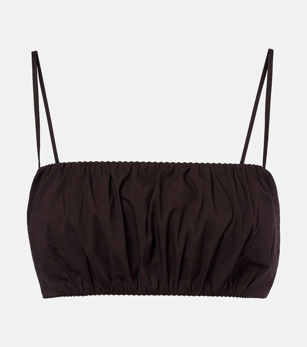  Staud Staud Fiore Cotton Crop Top 