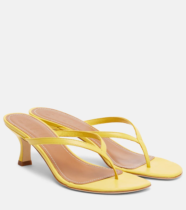  Staud Staud Freja Leather Thong Sandals 