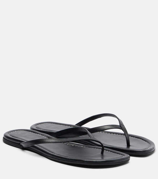  Staud Staud Freja Leather Thong Sandals 