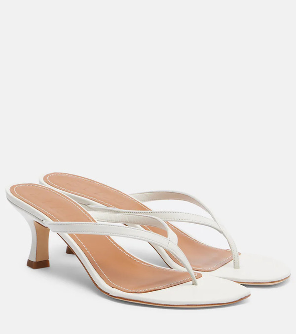  Staud Staud Freja Leather Thong Sandals 