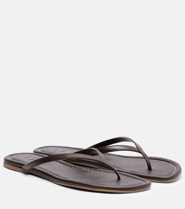 Staud Staud Freja Leather Thong Sandals 