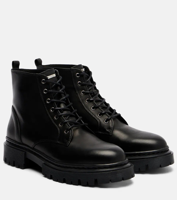  Staud Staud Henry Leather Combat Boots 
