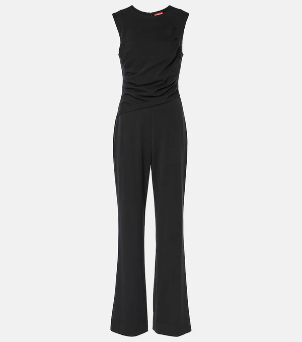  Staud Staud Jagger Draped Jersey Jumpsuit 