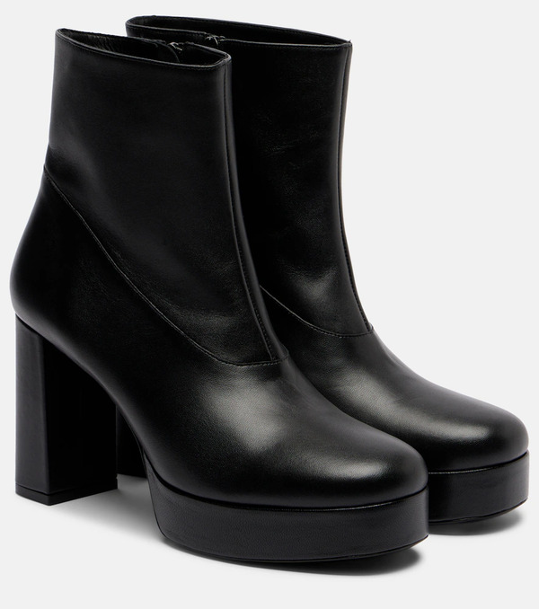  Staud Staud Jodie Leather Platform Ankle Boots 